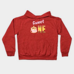 First Birthday Cake Sweet One Kids Hoodie